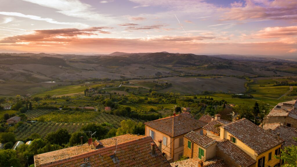 An image of Montepulciano and the fields next to it, Top 5 Hidden Gems in Italy